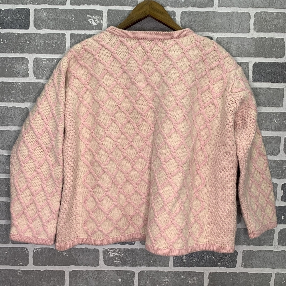 Aran Crafts 100% Merino Wool Cardigan XL Made in Ireland. - Picture 7 of 9